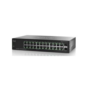 SG102-24 Cisco 24-Ports RJ-45 1Gbps 10/100/1000Base-T Gigabit Ethernet 1U Rack-mountable Unmanaged Switch