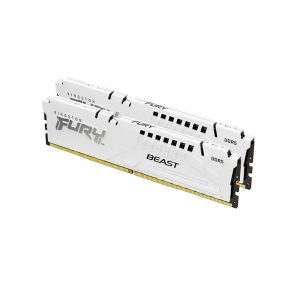 KF568C34BWEAK2-32 Kingston Fury Beast White 32GB Kit (2 x 16GB) DDR5-6800MHz PC5-54400 Non-ECC Memory