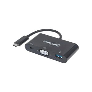 152044 Manhattan SuperSpeed USB-C VGA Docking Converter